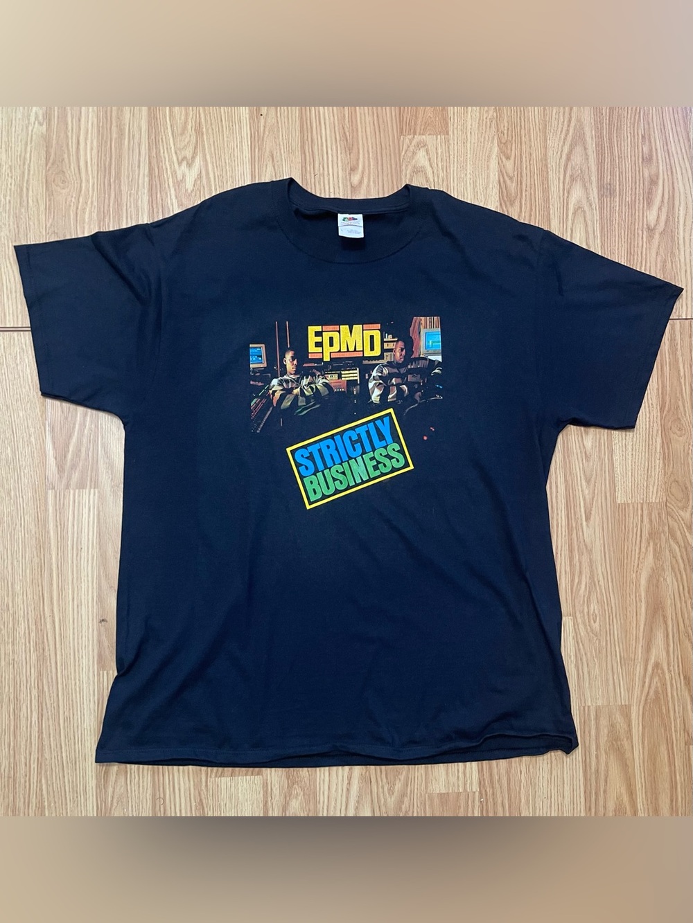 EPMD "Strictly Business" Black Graphic Tee size large